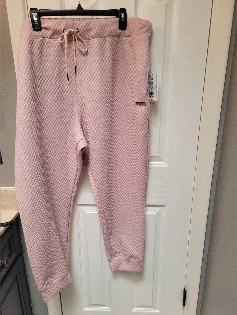 Nine West Active Women's Quilted Rose Plus Sz 3X Joggers